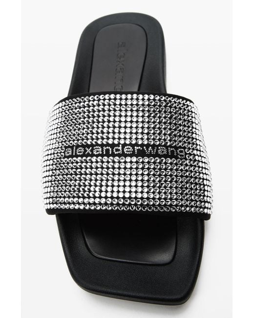 Alexander Wang White Aw Crystal Pool Slide