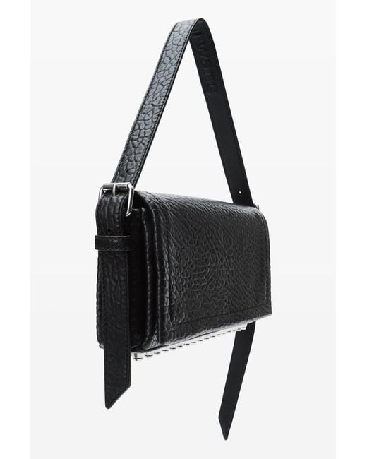 Alexander Wang Black Ricco Slim Flap Bag