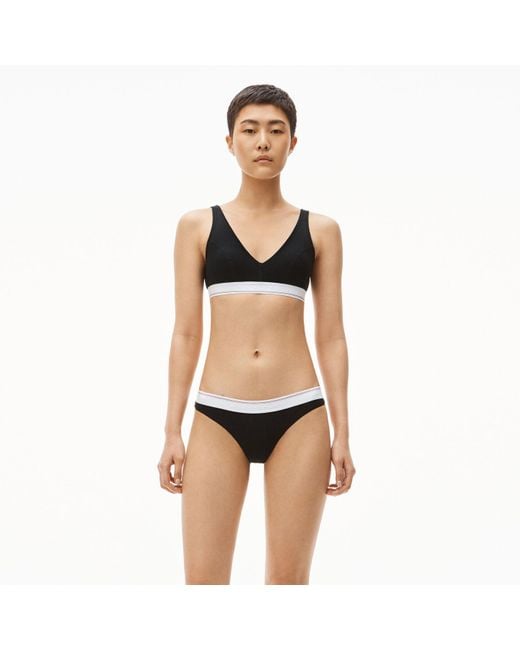 Alexander Wang Black V-Neck Bralette