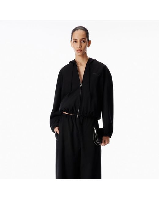 Alexander Wang Black Zip Up Hoodie