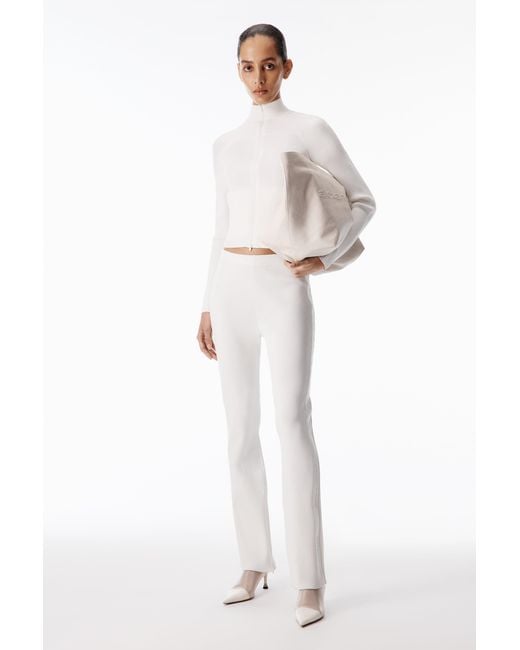 Alexander Wang Black Debossed Logo Fitted Pant