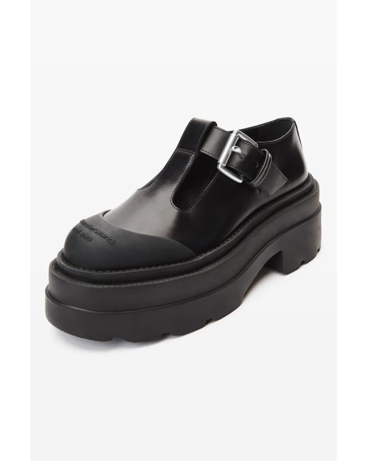 Alexander Wang Black Tova Mary Jane Platform In Leather