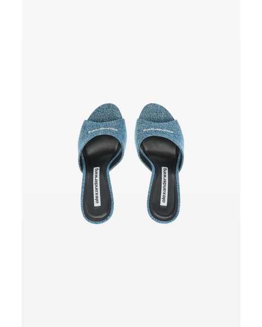 Alexander Wang Blue Cher 105Mm Denim Mule