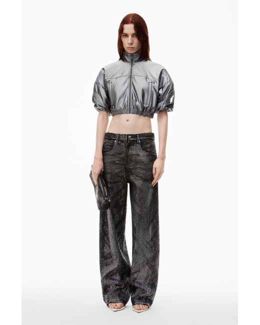 Alexander Wang Multicolor Cropped Track Jacket