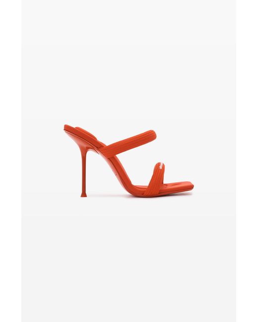 Alexander Wang Red Julie 105Mm Tubular Webbing Sandal