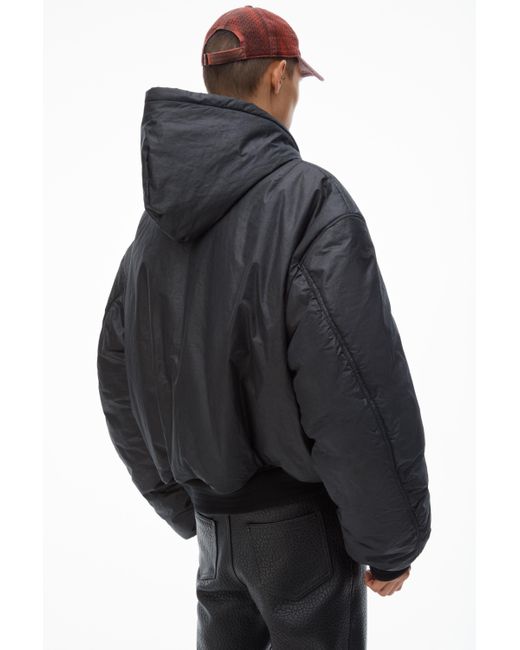 Alexander Wang Padded Bomber Jacket in Black for Men | Lyst UK