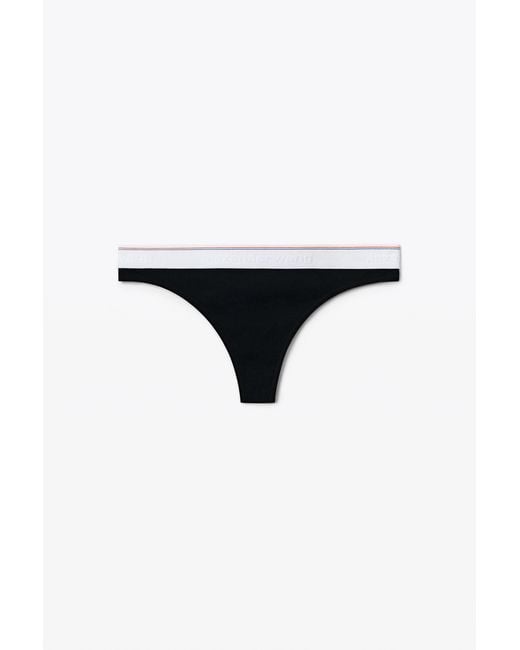 Alexander Wang Black Classic Thong