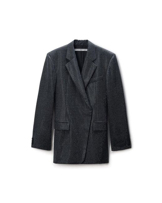 Alexander Wang Blue Crystal Blazer Dress