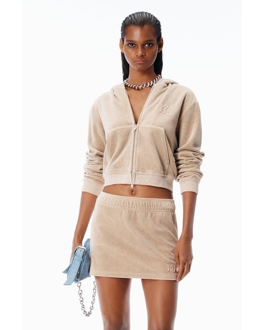 Alexander Wang Natural Shrunken Hoodie