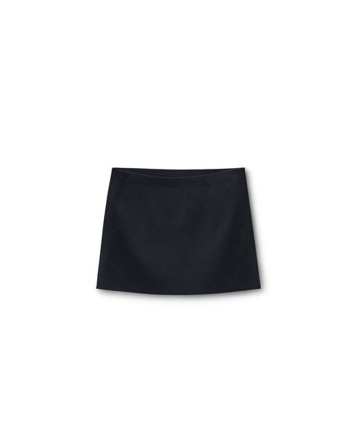 Alexander Wang Black Knit Logo Mini Skirt