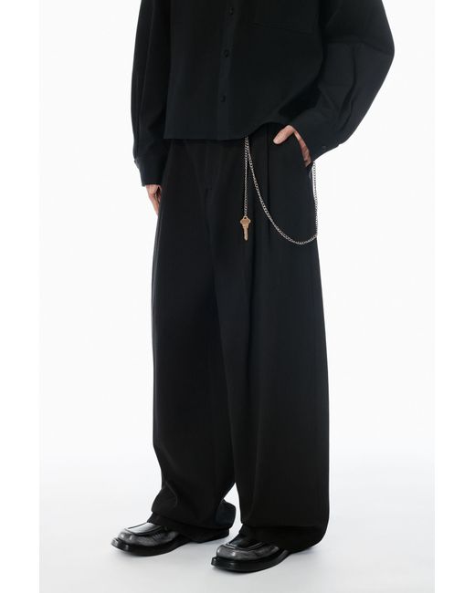 Alexander Wang Black Cotton Pants With Key Hardware for men