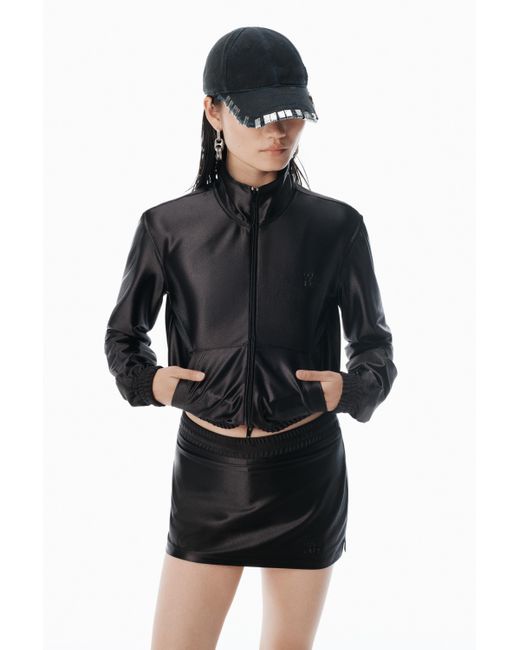 Alexander Wang Black Shrunken Zip-up Jacket