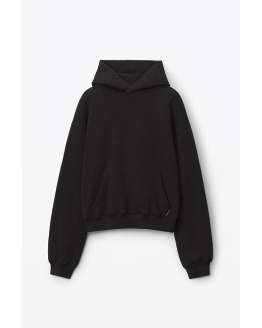 Alexander Wang Hoodie In Dense Fleece in Black Lyst