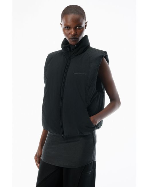 Alexander Wang Black Essential Puffer Vest