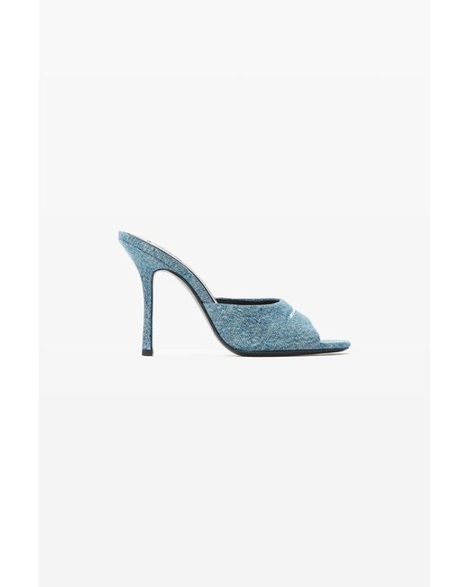 Alexander Wang Blue Cher 105Mm Denim Mule