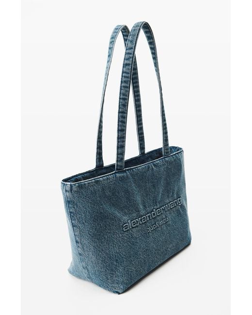 Alexander Wang Blue Denim Punch Medium Tote