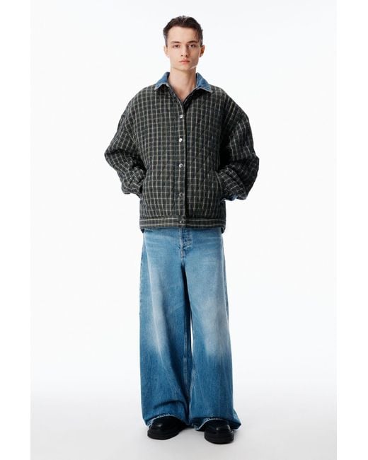 Alexander Wang Blue Reversible Trucker Jacket