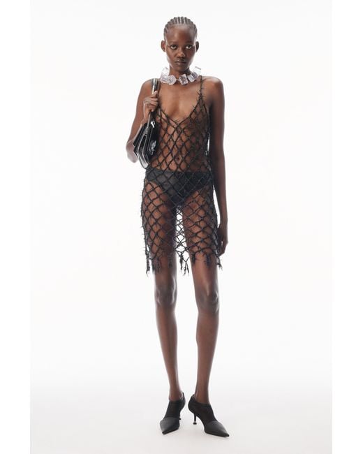 Alexander Wang Black Barbed Wire Dress