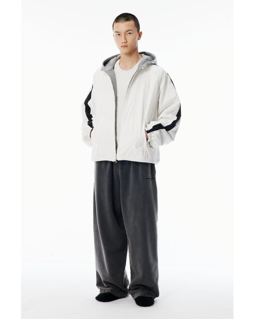 Alexander Wang White Black Reversible Track Jacket