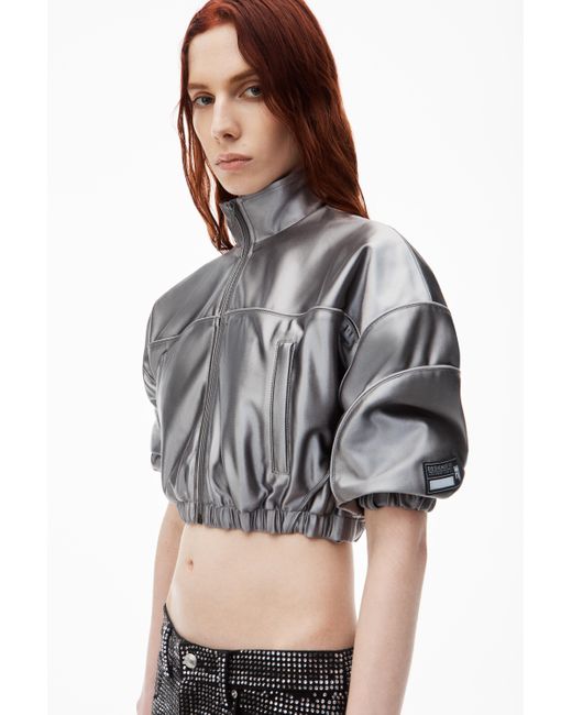 Alexander Wang Multicolor Cropped Track Jacket