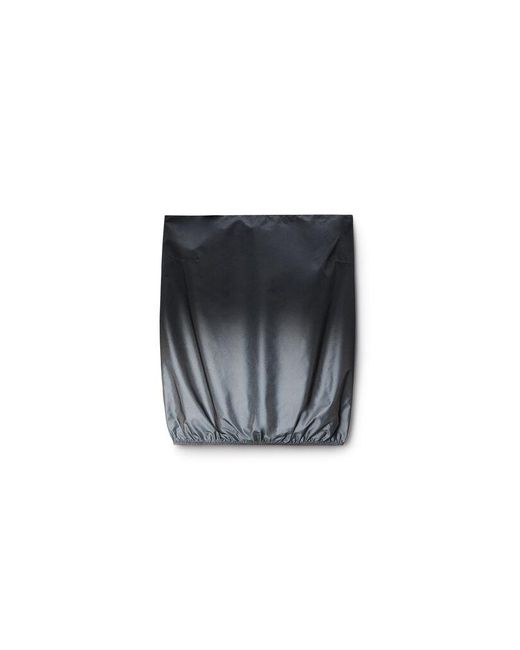 Alexander Wang Black Reflective Strapless Bubble Top