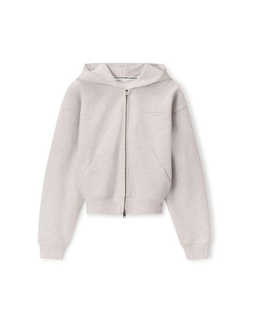 Alexander Wang Multicolor Crystal Zip Up Hoodie
