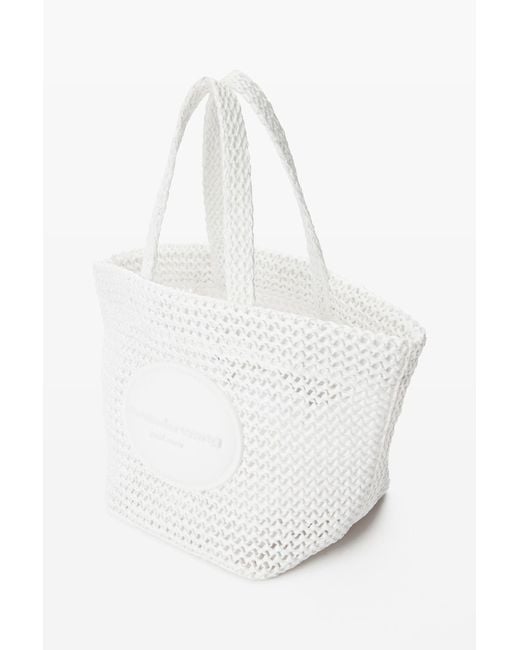 Alexander Wang White Punch Small Tote Bag