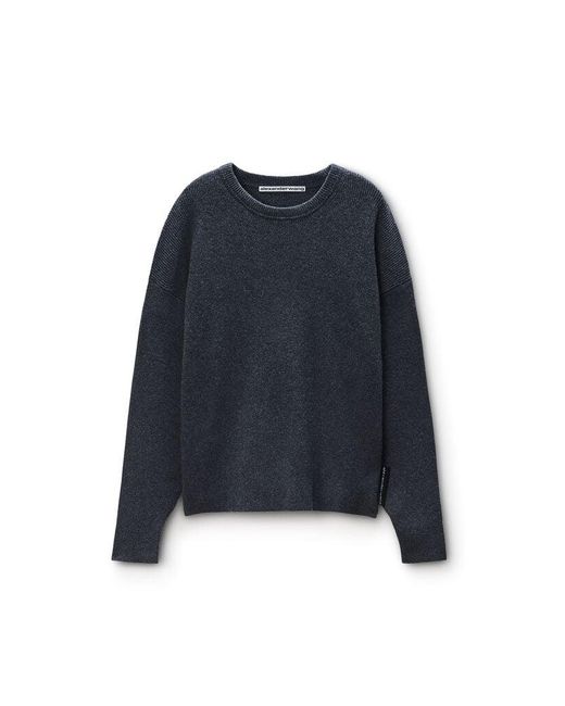 Alexander Wang Blue Crewneck Pullover for men