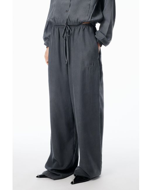 Alexander Wang Blue Mid-Rise Trackpant