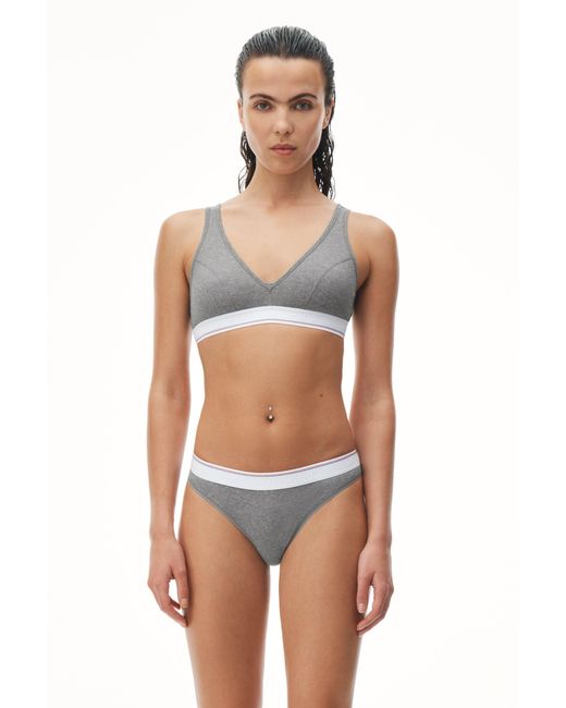 Alexander Wang Blue V-Neck Bralette