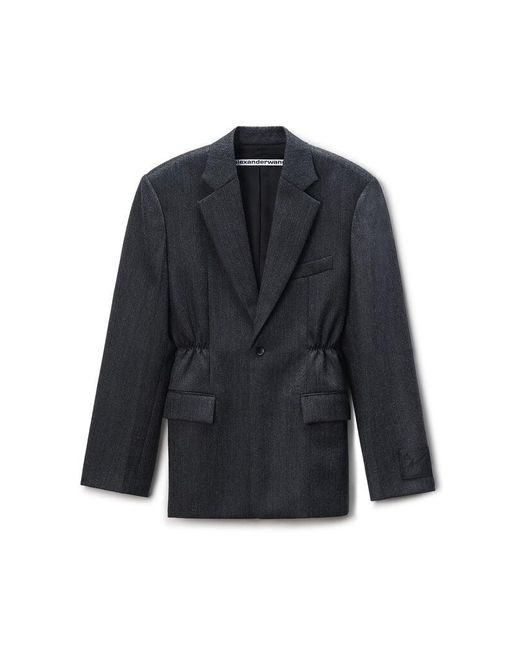 Alexander Wang Blue Oversized Blazer