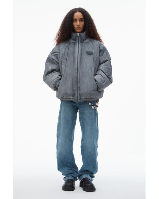Alexander Wang Blue Unisex Padded Track Jacket