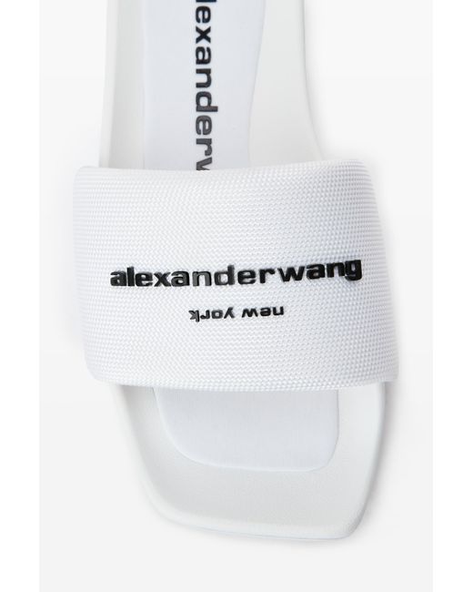Alexander Wang White Aw Pool Slide In Nylon