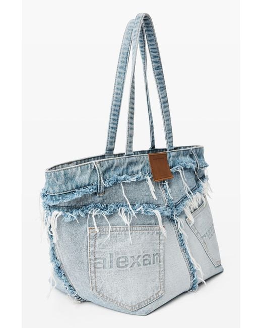Alexander Wang Blue Punch Denim Large Tote