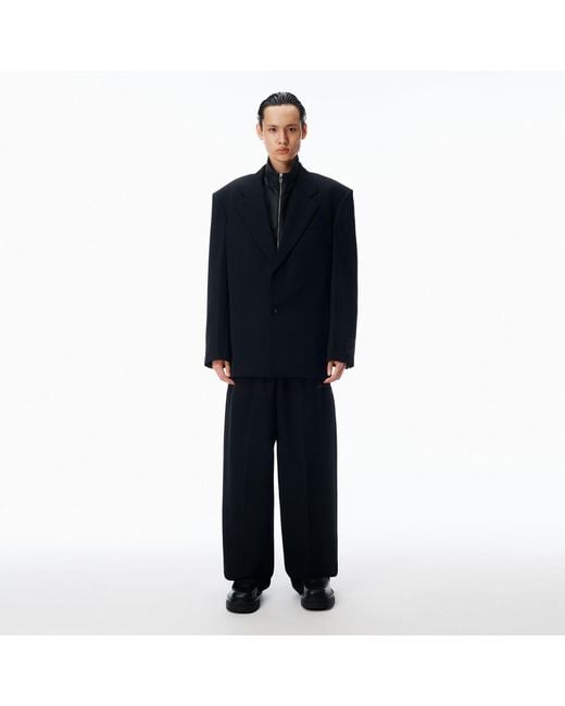 Alexander Wang Blue Mid-Rise Boxer Panel Pant Relaxed for men