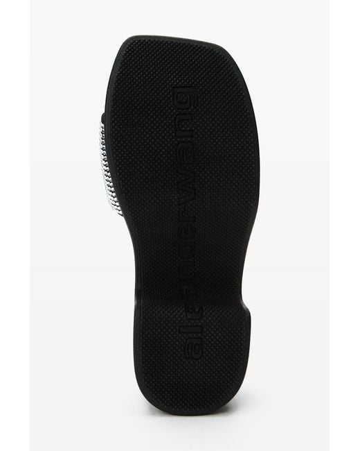 Alexander Wang Black Aw Hotfix Platform Slide