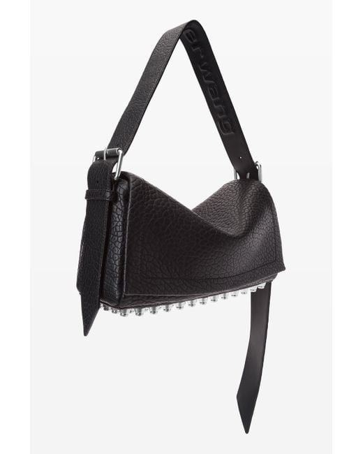 Alexander Wang White Ricco Medium Flap Bag In Lambskin Leather