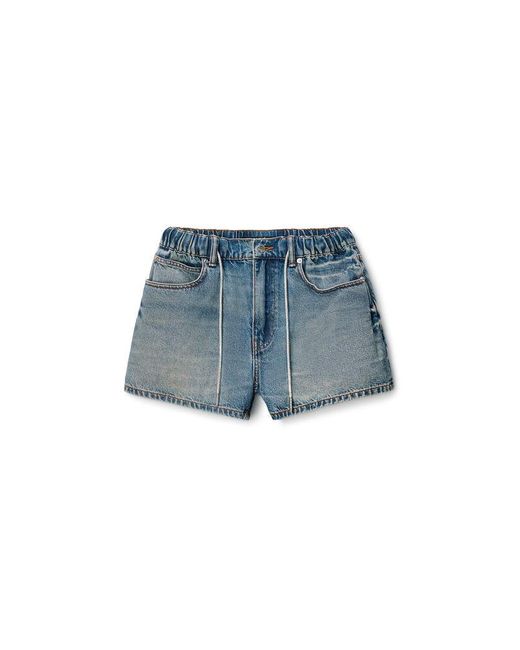 Alexander Wang Blue Crystal Drawcord Short