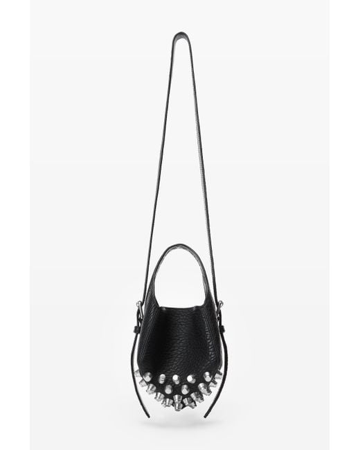 Alexander Wang Black Rex Small Bucket Bag In Lambskin Leather