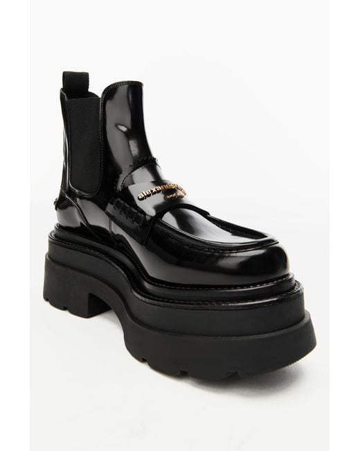 Alexander Wang Black Carter Platform Ankle Boot