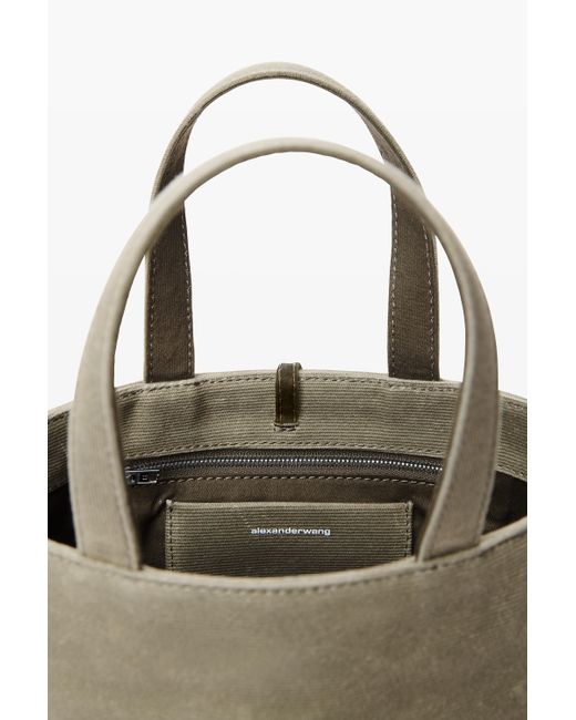 Alexander Wang Multicolor Punch Small Tote Bag In Wax Canvas
