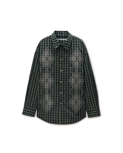 Alexander Wang Multicolor Argyle Hotfix Shirt Oversized