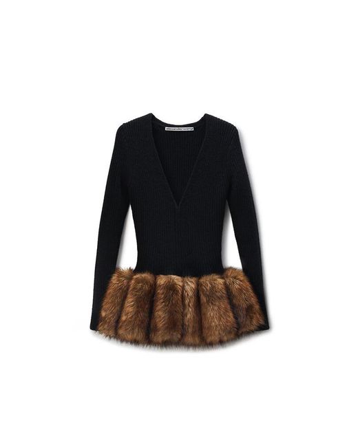 Alexander Wang Black Zip Cardigan