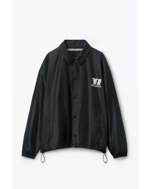 Alexander Wang Black Unisex Canvas Coach Jacket