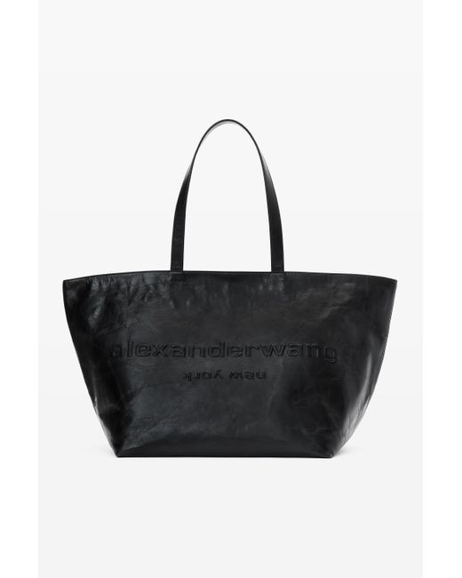 Alexander Wang Black Punch Leather Tote Bag