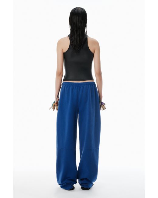 Alexander Wang Blue Wide-leg Sweatpants