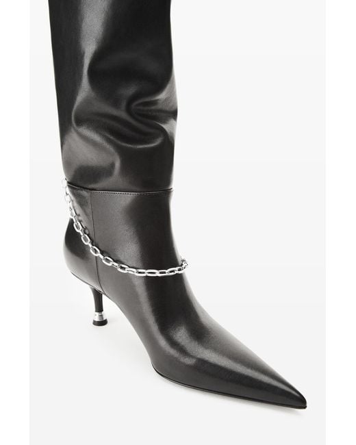 Alexander Wang Black Akila Slouch Boot