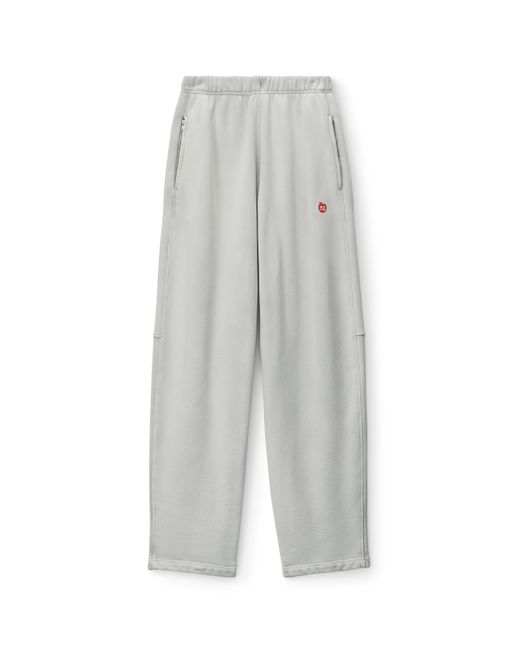Alexander Wang White High Waisted Sweatpant In Classic Terry
