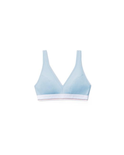 Alexander Wang Blue V-Neck Bralette