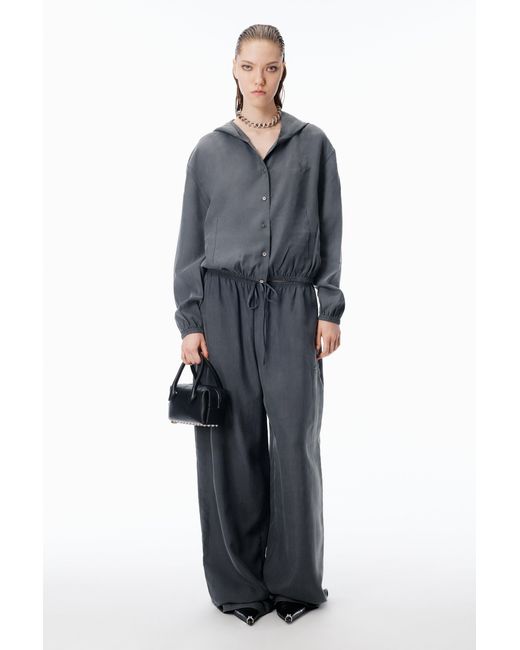 Alexander Wang Blue Mid-Rise Trackpant